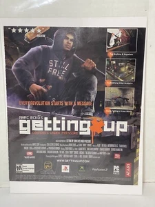 RARE! 2006 Marc Ecko's GETTING UP PlayStation Xbox PC Video Game Print AD - Picture 1 of 5