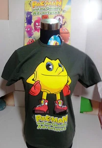 PAC-MAN T-SHIRT SIZE 14 YEARS OLD BANDAI AND GHOSTLY ADVENTURES ORIGINAL T-SHIRT - Picture 1 of 1
