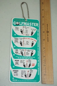Tarjeta de instrucciones de plástico SportMaster GolfMaster GolfMaster 1961 vintage guía de postura - Imagen 1 de 6