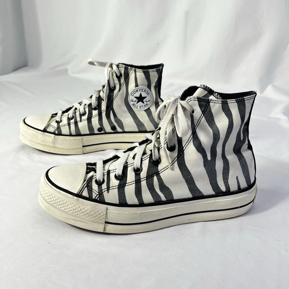 Converse Chuck Taylor All Star plataforma zebra feminina 9.5 masculina 7.5 By You - Imagem 1 de 4