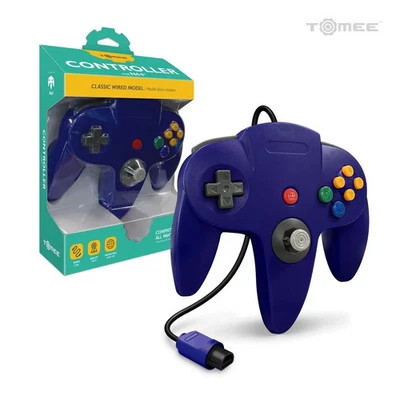 Tomee Classic Wired Controller-Blue - Brand New - N64 - Image 1 of 2