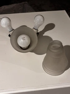 4 5/8” Harbor Breeze Brushed Nickel Ceiling Fan Light kit assembly Model 52-RPT - Picture 1 of 17