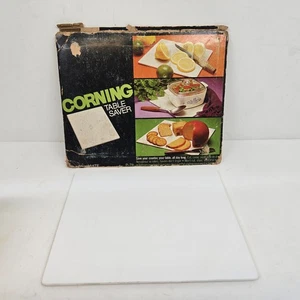 Vintage Corning Ware Tischschoner Warm Pad Untersetzer Schneidebrett weiß P-78 - Bild 1 von 10