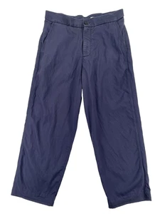 Pantalones Levis Hechos y Artesanales Hombres 32 Azul Marino Josh Peskowitz Recortados Japoneses Pierna Ancha - Imagen 1 de 19