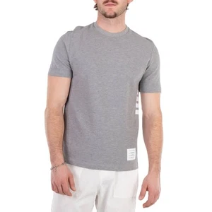 Thom Browne Men's Classic Pique 4-Bar Tee - Picture 1 of 7