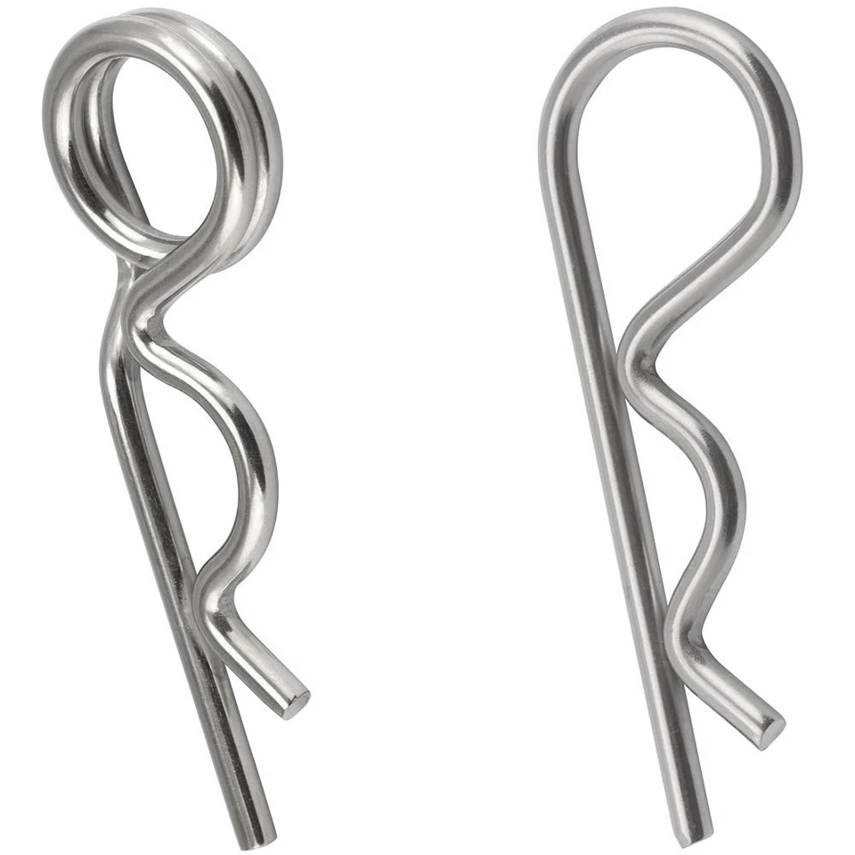 Federstecker Doppelt Edelstahl V4A einfach Federsplint Splinte Sicherungssplint - Bild 1 von 1