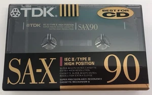 TDK SA-X 90 High Bias IEC II Type II High Pos. Blank Cassette Tape NEW SEALED - Picture 1 of 6