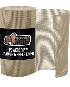 GORILLA GRIP powerGRIP Schubladenregal und Schrankeinsatz, 12" B x 20" L, beige  - Bild 1 von 14