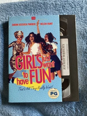 Girls Just Want to Have Fun/Retro Vhs Packaging (Blu-ray 2002) With Slipcover!! - Image 1 of 3
