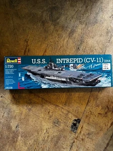 Revell Model Kit USS Intrepid WWII 1:720 Sealed Box Aircraft Carrier - Picture 1 of 2