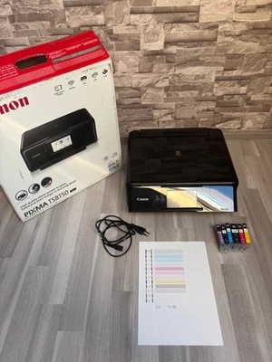 Canon PIXMA TS8150 WLAN Drucker Scanner Kopierer Tinte AirPrint Farbe Teildefekt - Bild 1 von 3