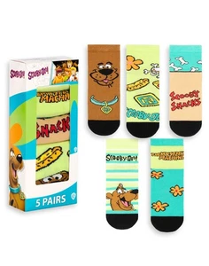 Scooby Doo Multicolor Character Juego de 5 calcetines de pantorrilla Niños unise - Imagen 1 de 7