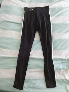 New Look Fashion Legging Modele Black White Stripe Uk6 Eu34 New BNWT - Picture 1 of 5
