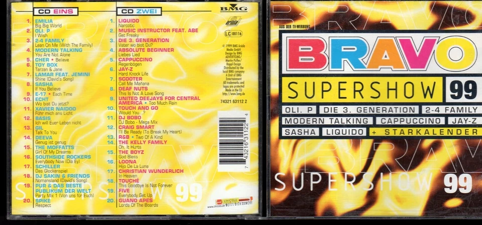 BRAVO SUPERSHOW 99 / Sampler - siehe Scan / DOPPEL-CD - Bild 1 von 1