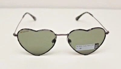 Gafas de sol Foster Grant SUN LUV "Only Love Here 020" negras corazón tortuga 100 % UV Foto 1 de 4