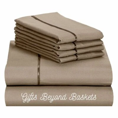 Luxury Bamboo 2200 Count 6pc Sheet Set Deep Pocket 18" Soft, Silky  30 Colors - Image 1 of 3