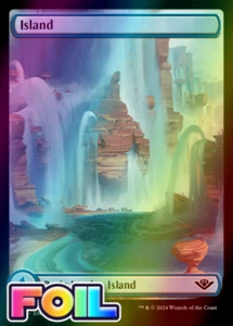 x1 Island OTJ MTG 273 FOIL FULL ART BASIC LAND M/NM 1x - Picture 1 of 1