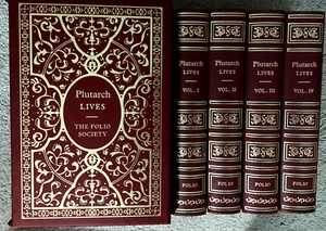Plutarch Lives - 4 Volume Boxed Set, Folio Society, 2010 printing Books mint - Picture 1 of 4