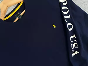 Polo Ralph Lauren Nachtwäsche Thermo Waffelstrick Langarmshirt Herren L blau - Bild 1 von 6