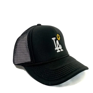 Flat stitch LA 🌻 Black Mid Profile Trucker by Bside Studio 2020 - Picture 1 of 5