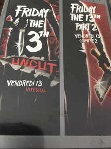 Friday the 13th Uncut / Friday the 13th: Part 2 (DVD) Factory Sealed - Picture 1 of 2