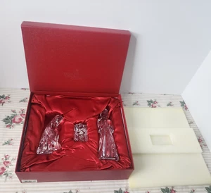 WATERFORD CRYSTAL NATIVITY HOLY FAMILY ~ MARY, JOSEPH, BABY JESUS ORIGINAL BOX - Picture 1 of 13