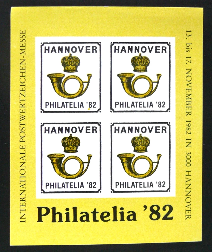 ALLEMAGNE : PHILATELIA 1982 HANNOVER / HANOVRE - NEUF SANS GOMME - TBE - Photo 1/1