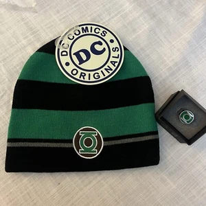 Green Lantern Symbol Edelstahl Ring grün - Neu mit Etikett Green Lantern Beanie - Bild 1 von 12