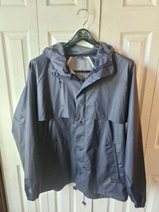 Lands End Unisex Regenjacke mit Kapuze Polyvinyl dunkelblau XL - Bild 1 von 6