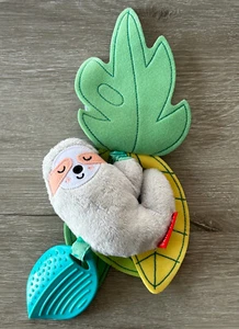 Skip Hop Tropical Paradise Jitter Faultier Blatt Säugling/Baby Beißring Spielzeug - Bild 1 von 4