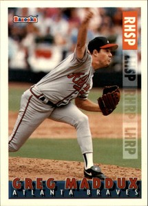 1995 Topps Bazooka Baseball #1 Greg Maddux
