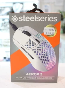 Steelseries Aerox 3 Wired Ultra Lightweight Gaming Mouse - Snow - Picture 1 of 6
