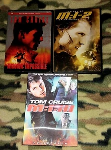 Lot Of The First 3 MISSION IMPOSSIBLE Films: I II III (Tom Cruise) VGC - Picture 1 of 5