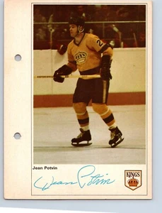 VINTAGE HOCKEY PHOTO 1970 SUN LIFE ACTION PLAYERS LOS ANGELES JEAN POTVIN - Imagen 1 de 2