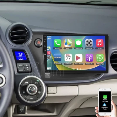 Rádio estéreo GPS WIFI para carro Honda Insight 2009-2014 Apple CarPlay Android 13 - Imagem 1 de 4