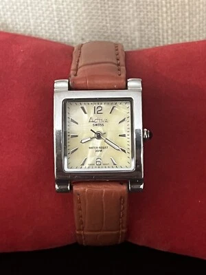 Activa Swiss Ladies Watch No. 495494 Red/Orange Band Watch Water Resist to 30M - Image 1 of 4