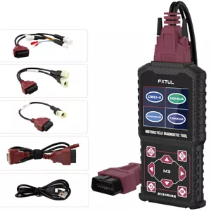 OBD2 Motorcycle Diagnostic Tools Scanner Code Reader for Honda Kawasaki Yamaha German - Picture 1 of 19