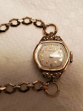 vintage ladies 7 jewel parker watch 10k gold filled very nice shape