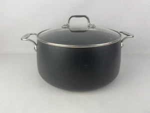 All Clad 8 QT 7.6 L Stock Pot Anodized + Glass Lid - Picture 1 of 16