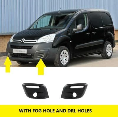 CITROEN BERLINGO 2015 - 2019 FRONT BUMPER FOG DRL LEFT & RIGHT GRILLE 1513564680 - Image 1 of 4