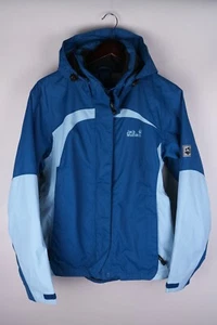 Jack Wolfskin TEXAPORE Women Jacket Leisure Outdoor Windproof Blue size XL UK16 - Picture 1 of 10