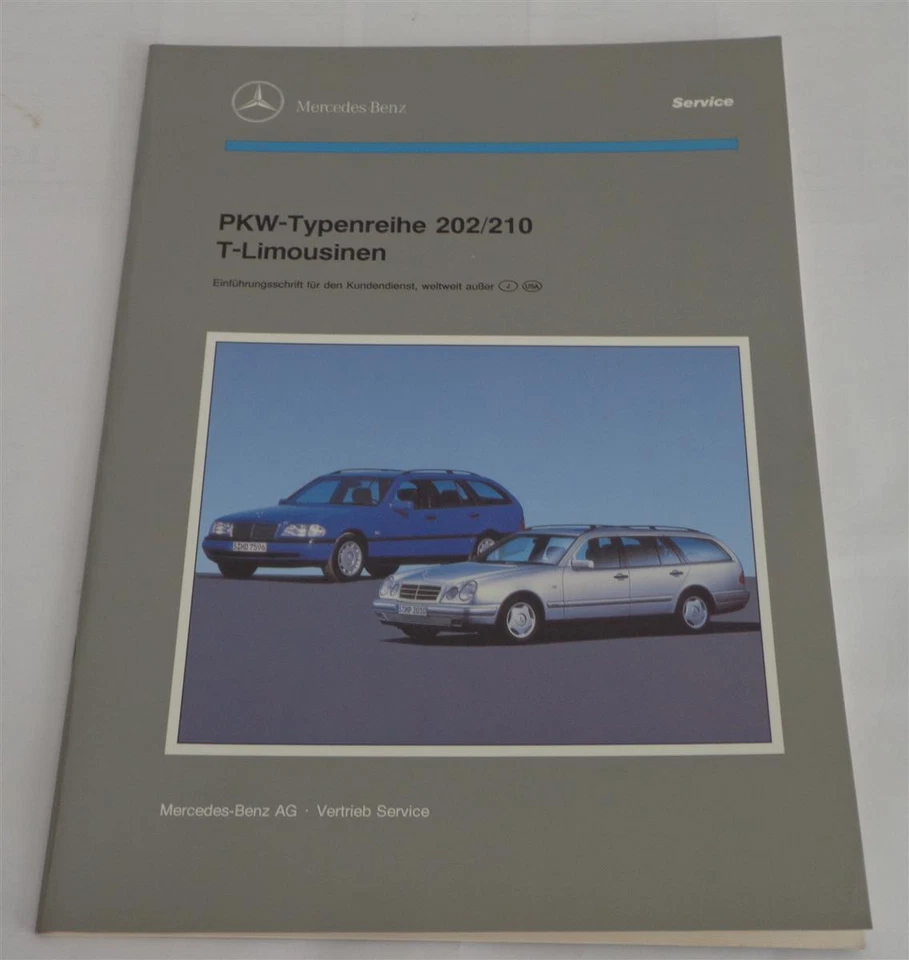 Manuale Officina Mercedes Benz W202 S202 + W210 S210 Modello T Familiare Di 1996 - Immagine 1 di 1