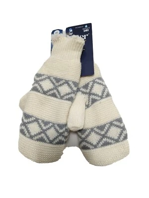 От isotoner женщин новый слоновой кости Smart Dri дышащая подкладка варежки один размер(#b2  - Изображение 1 из 4