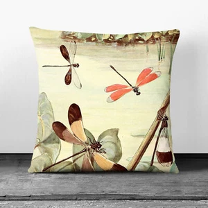 Cojín regordete de colección Paul Flanderky libélulas brasileñas almohada dispersa - Imagen 1 de 13