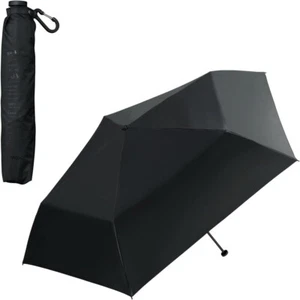 Wpc. go-koh 100%UV Folding Umbrella Black φ87cm Sun & rain 103g Ultra-Light - Picture 1 of 9