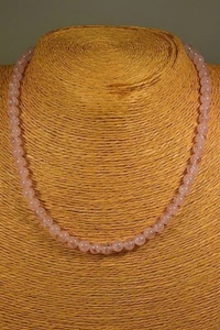 MORGANIT KETTE COLLIER 120ct.! rosa Beryll Edelstein Schmuck Heilstein Halskette - Bild 1 von 3
