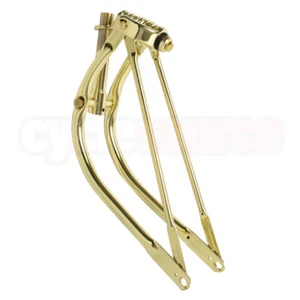 20" Lowrider Classic Bent Spring Fork 1" Chrome bike bicycle fork - Picture 1 of 10