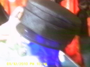 J. S.E Millinery Straw Cloche Bucket Hat Black EUC!! WOVEN DESIGN - Picture 1 of 4