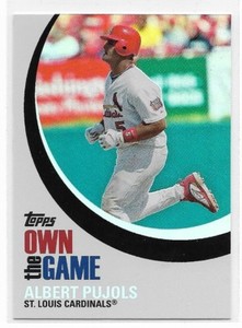 2007 Topps OWN THE GAME Choose-A-Insert Albert Pujols Jim Thome Dunn Morneau 