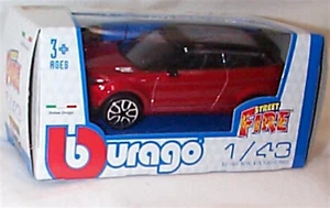 Land Rover Evoque 2010 Red - Burago 'Street Fire' Model Scale 1:43 new in Box - Picture 1 of 2